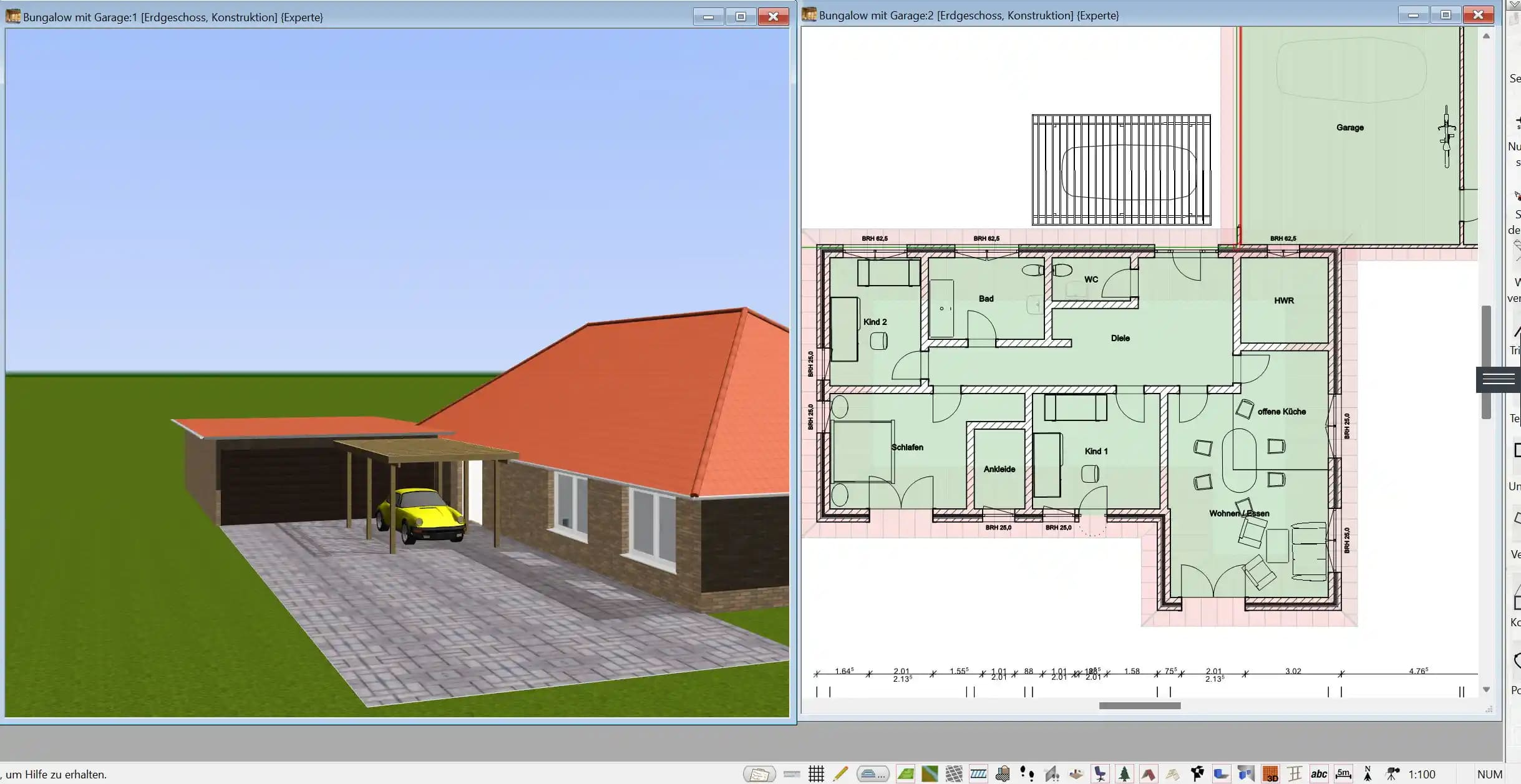 Grundriss als 3D Modell im 3D Drucker drucken